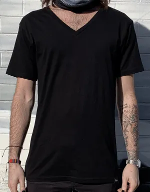 Twelve Tarmac V-Neck Tee Black