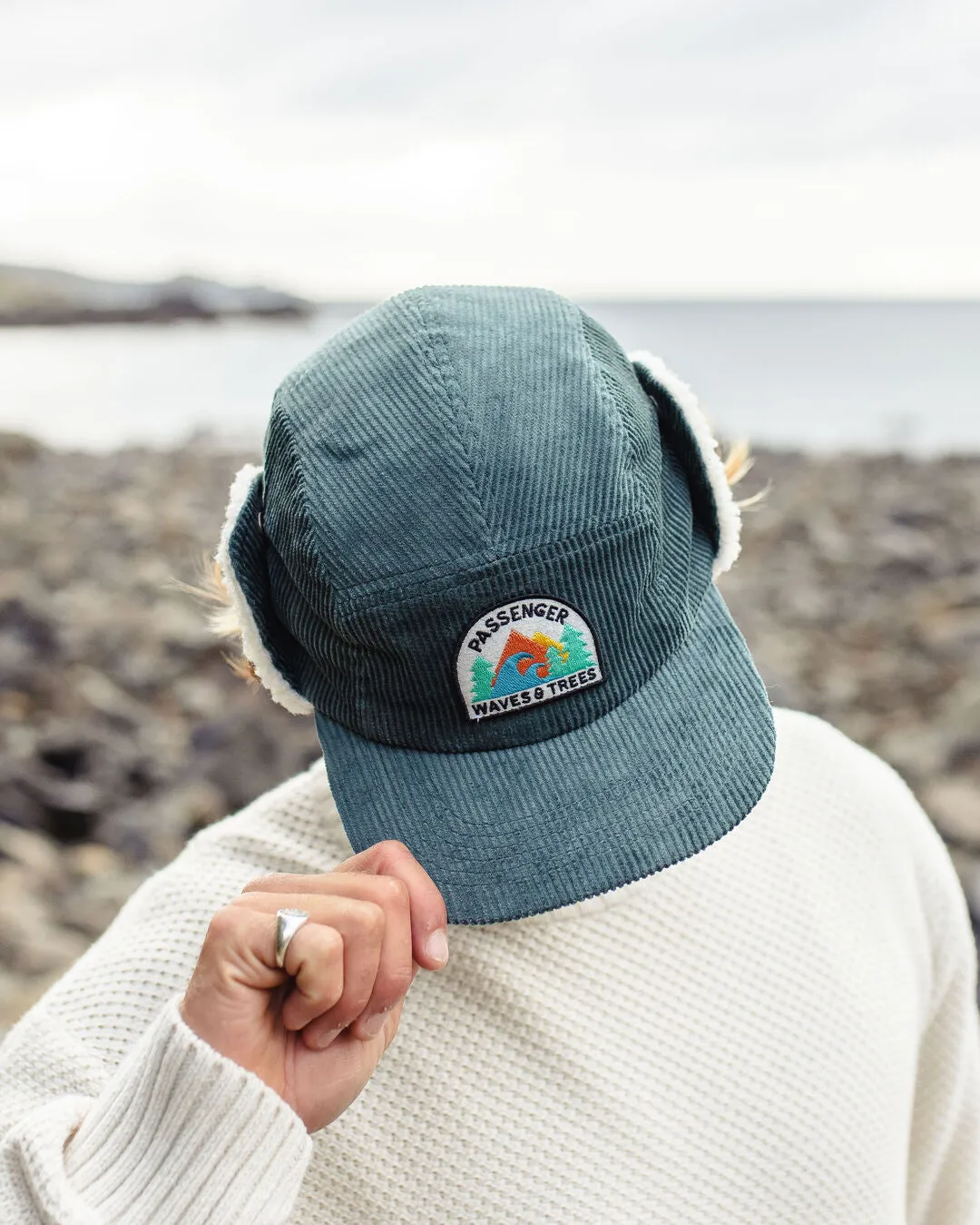 Twill Daytime Sherpa Lined Hat - Deep Ocean