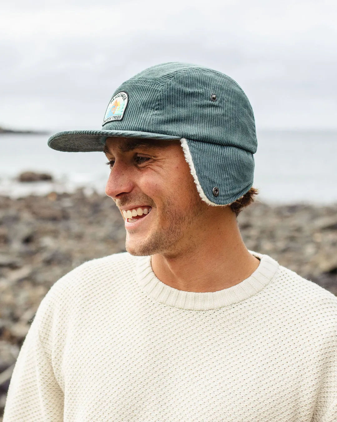 Twill Daytime Sherpa Lined Hat - Deep Ocean