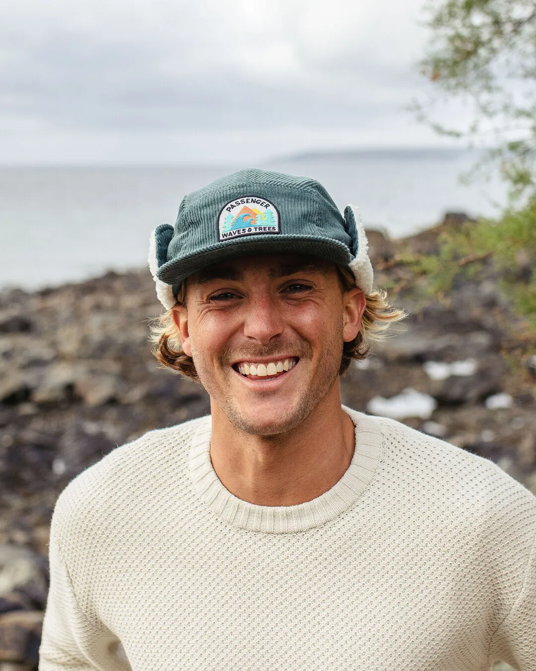 Twill Daytime Sherpa Lined Hat - Deep Ocean