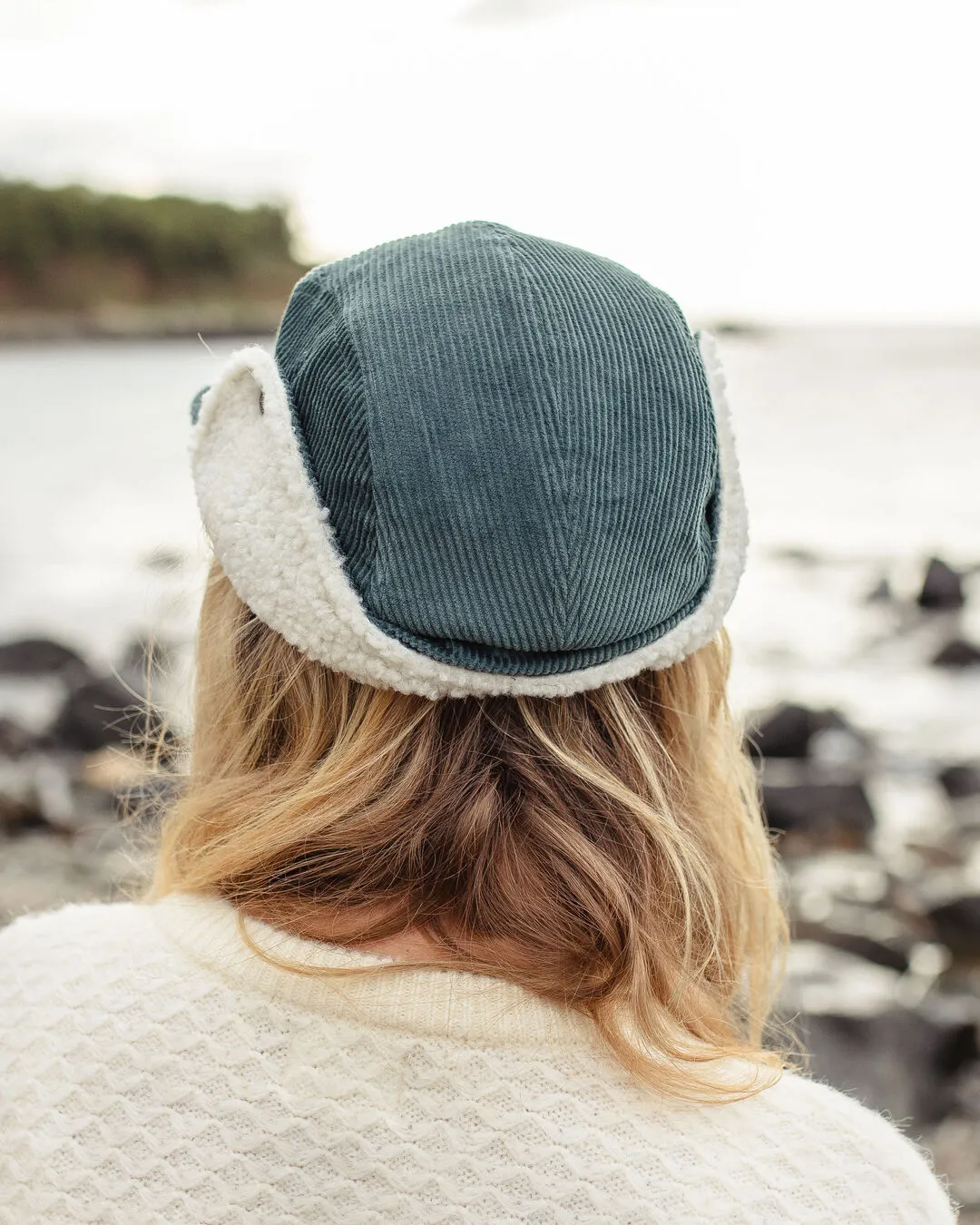 Twill Daytime Sherpa Lined Hat - Deep Ocean