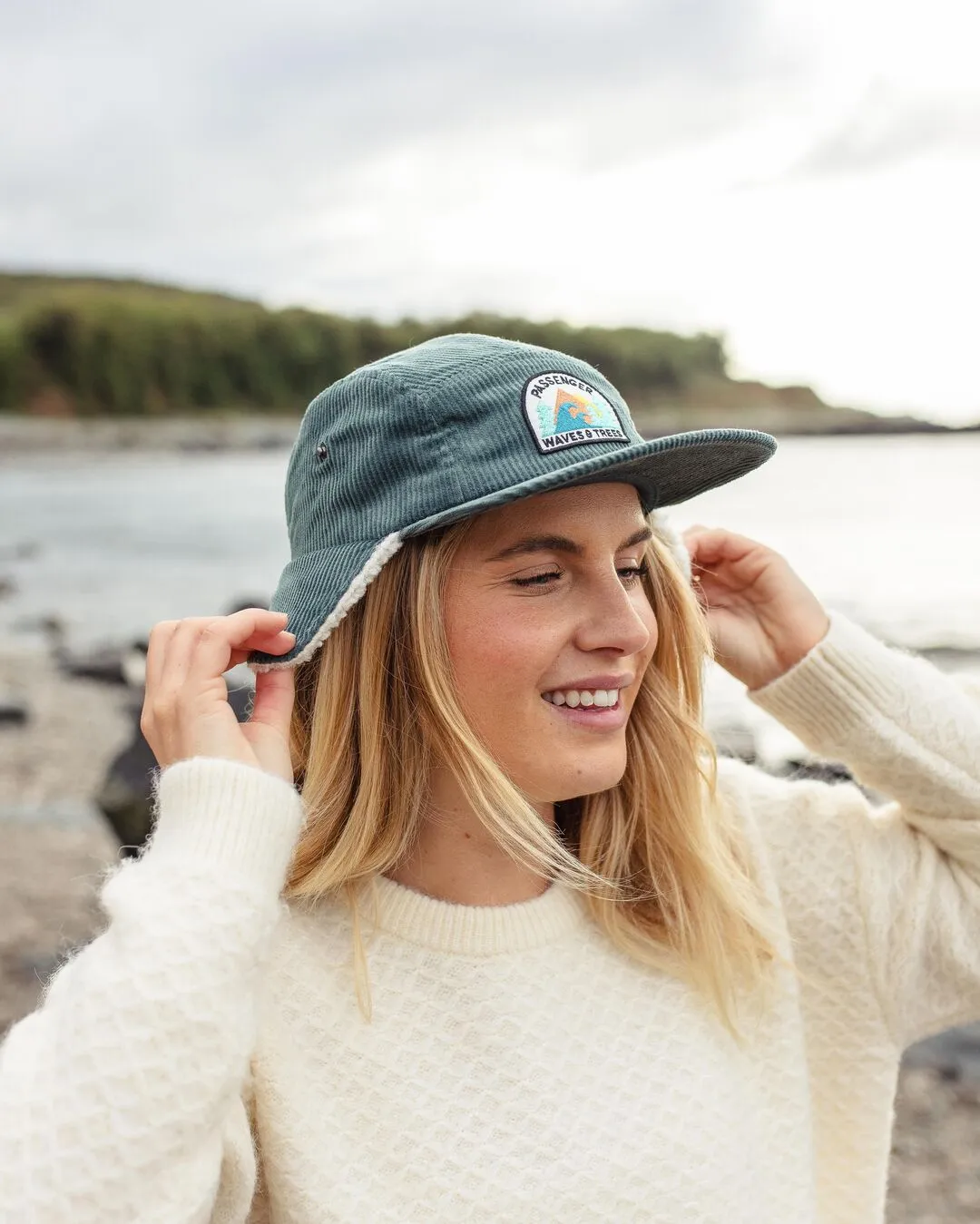 Twill Daytime Sherpa Lined Hat - Deep Ocean