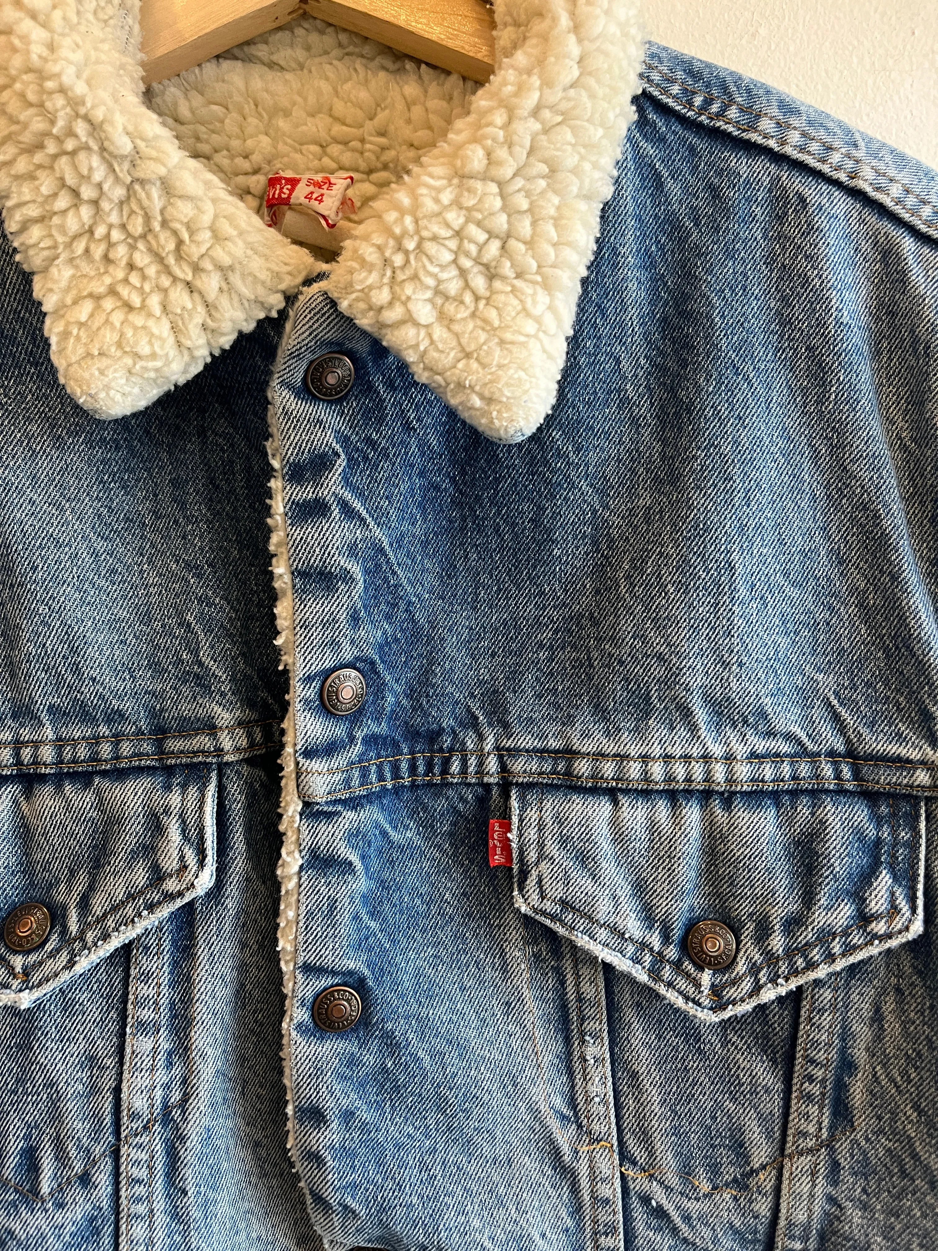 Vintage 1970/80s Levis Sherpa Lined Denim Jacket