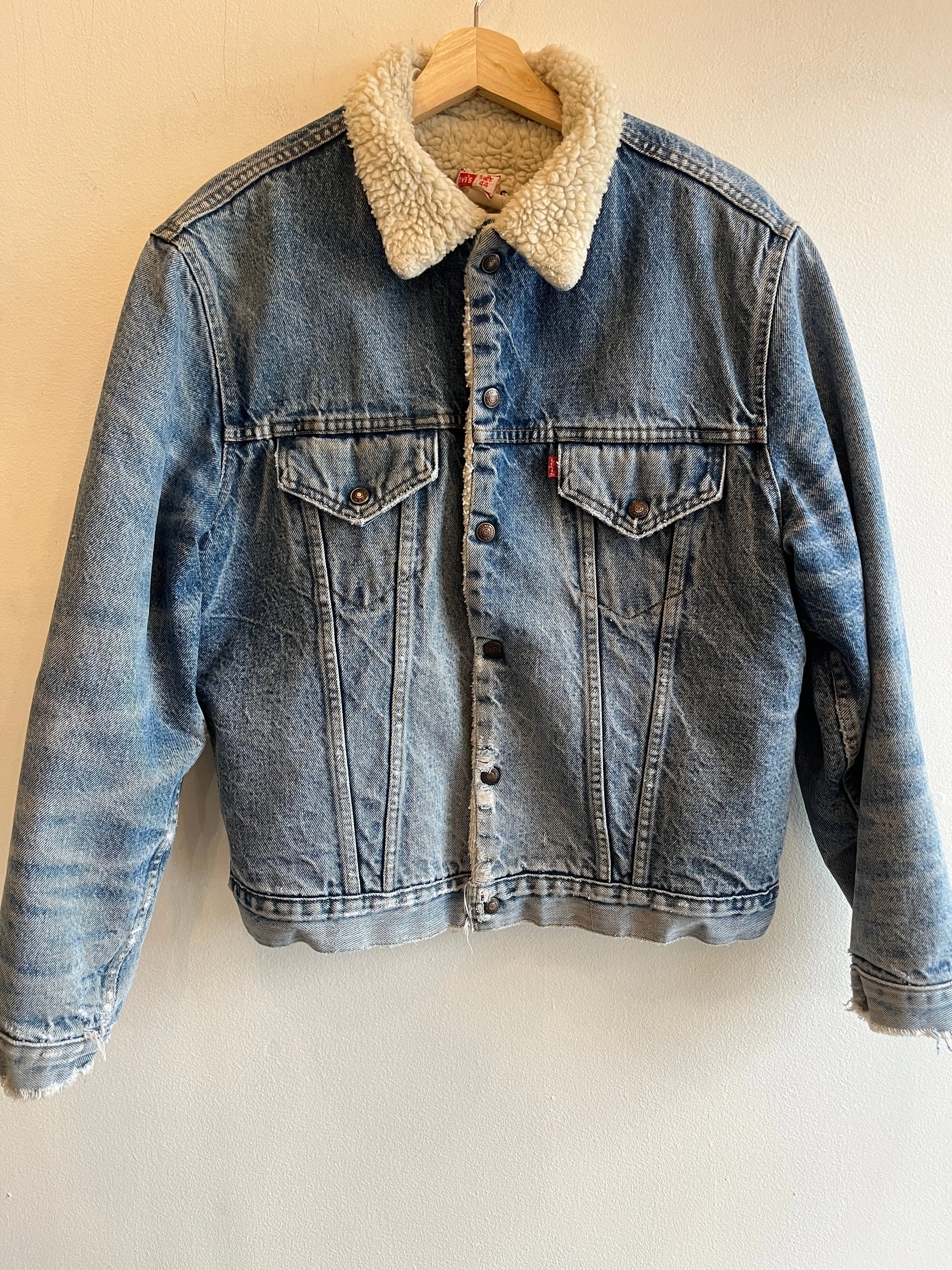 Vintage 1970/80s Levis Sherpa Lined Denim Jacket