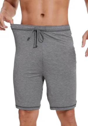 WiWi Viscose from Bamboo Pajama Short for Men Soft Knit Sleep Bottoms Summer Lounge Short Pants Cool Loungewear S-XXL