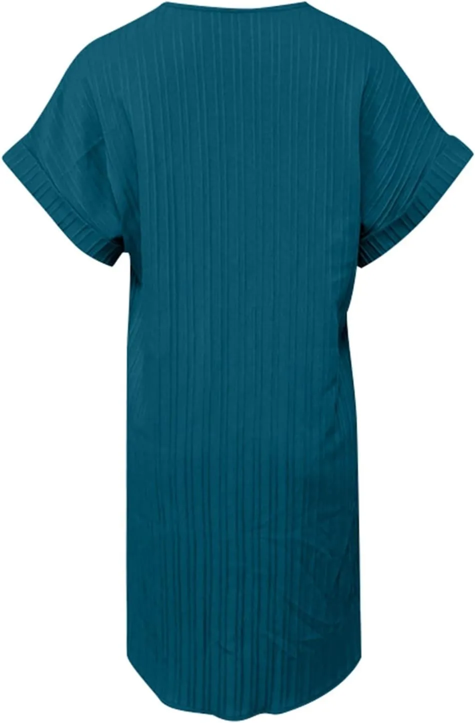 Women Summer Dresses 2024 Button V Neck Cap Sleeve Beach Sundress Casual Swing A Line Short Mini Dress