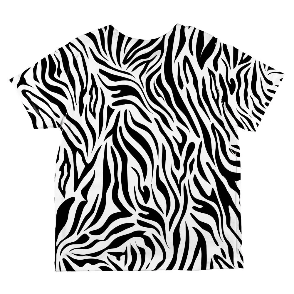 Zebra Stripes Pattern All Over Toddler T Shirt