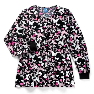 Zoe Chloe Women's Printed Performance Warm Up Jacket - Pink Flight